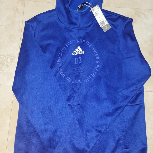 Adidas Men's Team Issue Badge Of Sport Hooded Sweatshirt - Picture 2 of 3